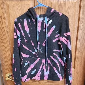 No Boundaries Tie-Dye hoodie - Pink and Blue